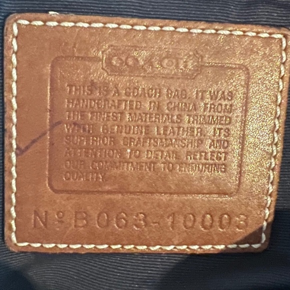 Beautiful Navy Coach Shoulder Bag in Excellent Condition - Picture 10 of 12